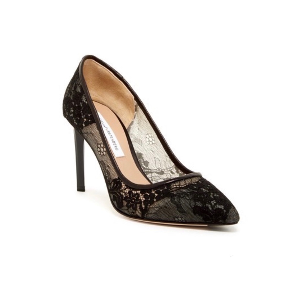 Diane Von Furstenberg Berlin Lace Pump Heels